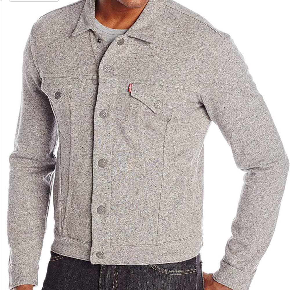 Men's Levis terry trucker jacket